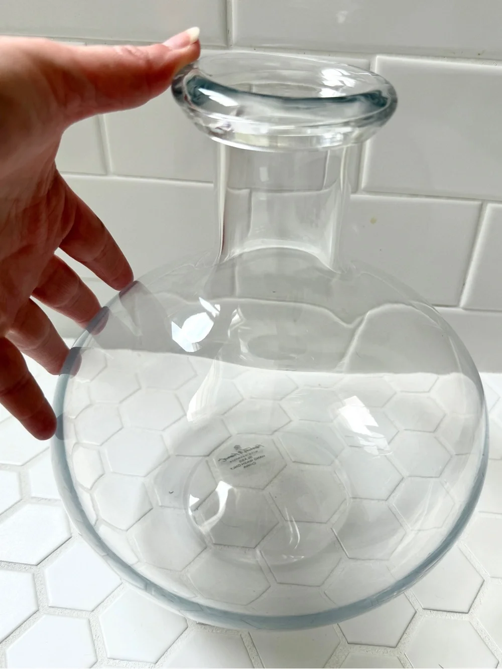 Hearth & Hand Magnolia Large Clear Glass Vase Decanter Bottle